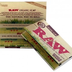 Χαρτάκια RAW Single Wide Organic Hemp 100 φύλλων ( 10 τεμάχια )