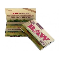 Χαρτάκια RAW Single Wide Organic Hemp 100 φύλλων ( 10 τεμάχια )