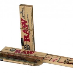 Χαρτάκια RAW Classic KIng Size με προ τυλιγμένες τζιβάνες 32+24 ( 5 τεμάχια )