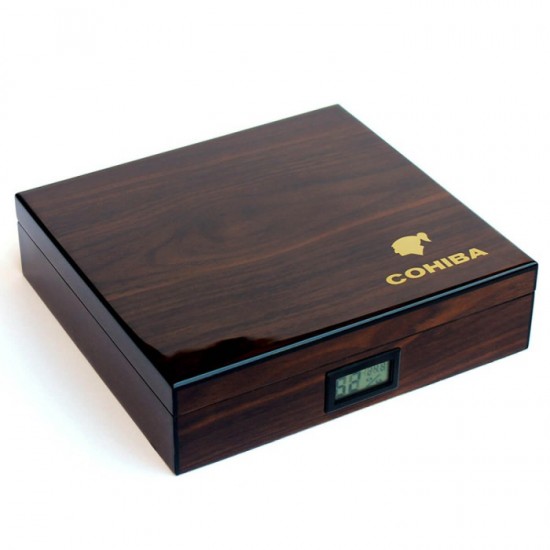 Υγραντήρας 25 πούρων Cohiba logo Καφέ