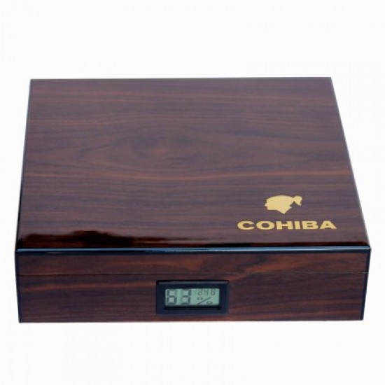 Υγραντήρας 25 πούρων Cohiba logo Καφέ