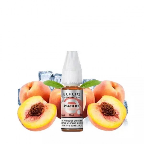 Elfliq Έτοιμο Υγρό Αναπλήρωσης Peach Ice 20mg 10ml