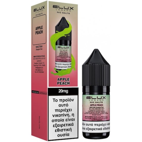 Elux Έτοιμο Υγρό Αναπλήρωσης Apple Peach 20mg 10ml
