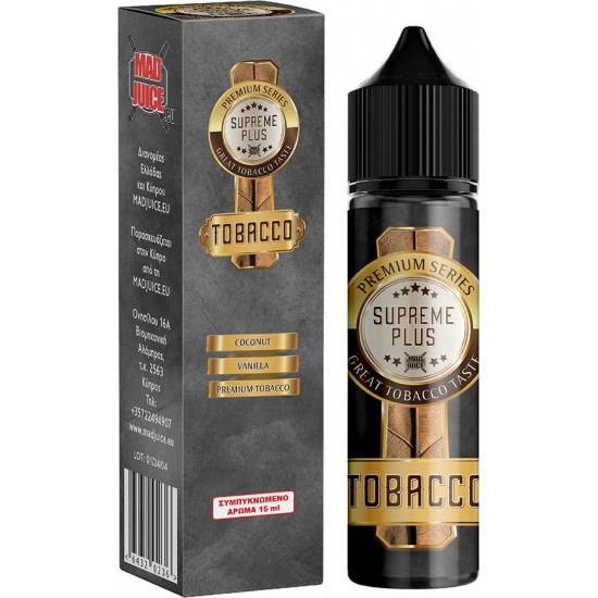 Mad Juice Tobacco Flavour Shot Supreme Plus 60ml