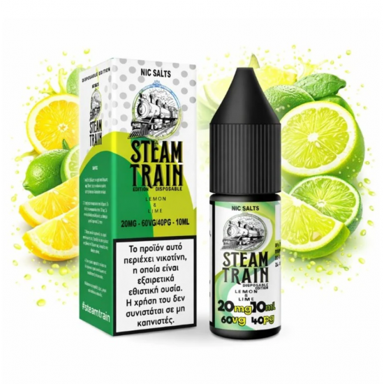 Steam Train – Disposable Edition Lemon and Lime Nic Salt 20mg 10ml