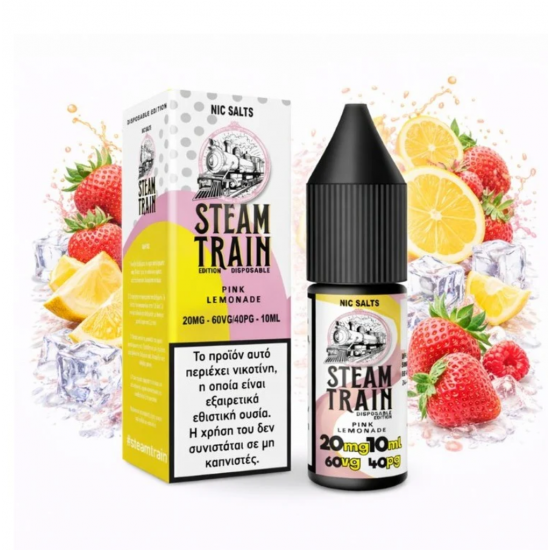 Steam Train – Disposable Edition Pink Lemonade Nic Salt 20mg 10ml