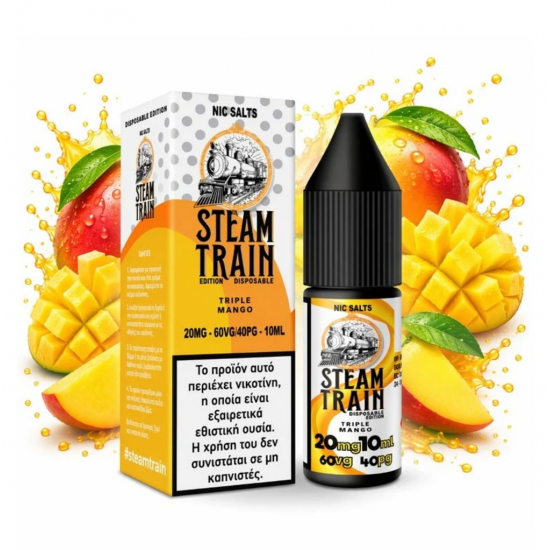 Steam Train – Disposable Edition Triple Mango Nic Salt 20mg 10ml