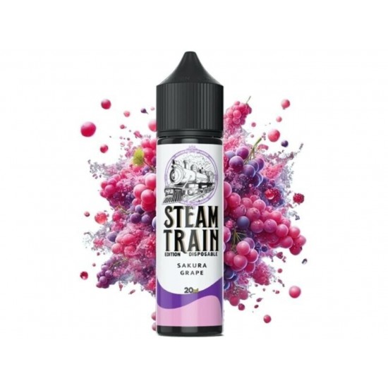 STEAMTRAIN DISPOSABLE EDITION Flavour Shot SAKURA GRAPE 20ml / 60ml (σταφύλι)