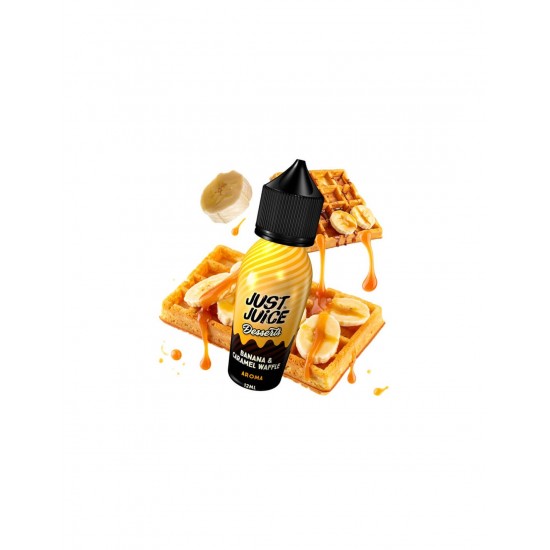 Just Juice Desserts Banana and Caramel Waffle Flavour Shot 12/60ml