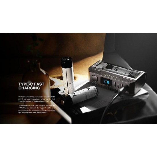 Lost Vape Thelema Quest 200W Black Carbon Fiber