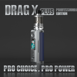 VooPoo Drag X Plus Pro Edition 100W Mod Silver+Retro Brown
