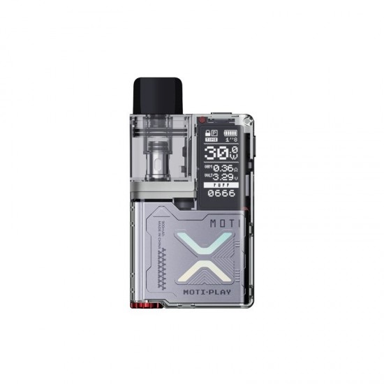Moti Play Pod Kit 900mAh Mirror Silver