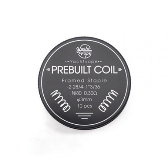 Yachtvape Framed Staple Prebuilt Coil Ni80 0.3ohm