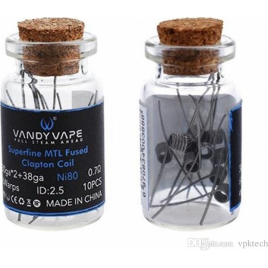 Vandy Vape MTL Clapton Coils Ni80 0.7ohm