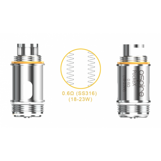  Aspire - PockeX Coil 0.6ohm ( 1 Τεμάχιο )