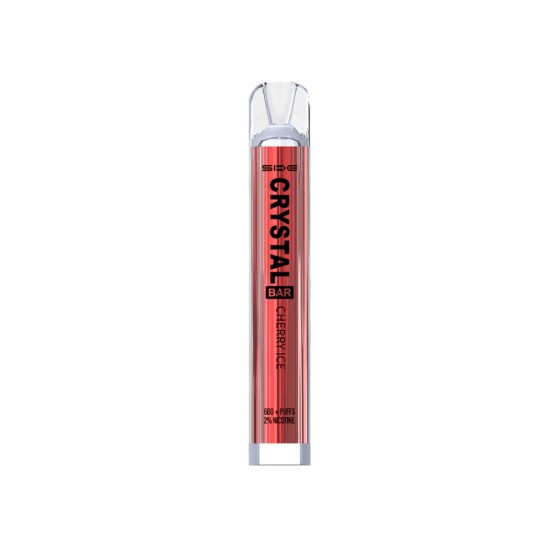 CRYSTAL BAR – DISPOSABLE VAPE CHERRY ICE 600 PUFFS 20MG