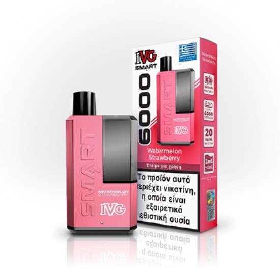 IVG Smart 6000 Watermelon Strawberry 20mg 2ml+10ml
