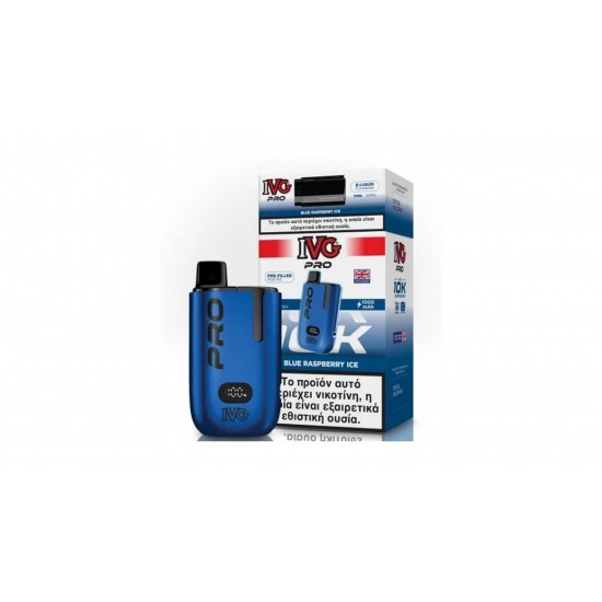 IVG PRO KIT 2+10ml 20mg Salt Blue Raspberry Ice (Συσκευή και δεξαμενή)