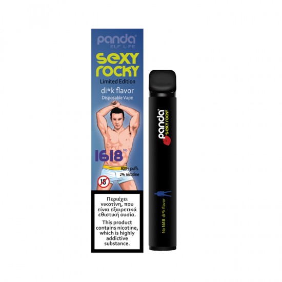 PANDA ABYSS – DISPOSABLE VAPE SEXY ROCKY (1618) 2% NICOTINE 2ML (D*CK FLAVOR)