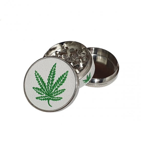 Τρίφτης καπνού ALLOY GRINDER LETHER LEAF 50mm 12065