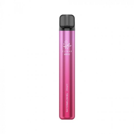 ELF BAR ΗΛΕΚΤΡΟΝΙΚΟ ΤΣΙΓΑΡΟ ΜΙΑΣ ΧΡΗΣΗΣ EB600 V2 WATERMELON BUBBLEGUM 2ML 20MG