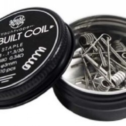 Prebuilt Coil Framed Staple 2-28/4 1*3/36 ni80 0.30Ω (10pcs) - Yachtvape