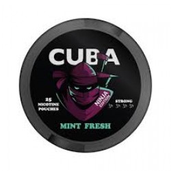 Nicotine Pouches Cuba Black Ninja Mint Fresh 43mg/gr