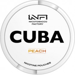 Cuba White Nicotine Pouches Peach 16mg
