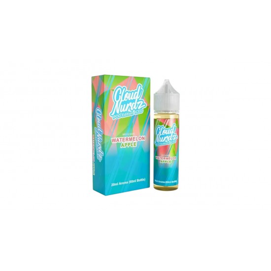 Cloud Nurdz Watermelon Apple Pod Edition Iced 20ml/60ml (Καρπούζι, Πράσινο Μήλο, Ζαχαρωτά & Πάγος)