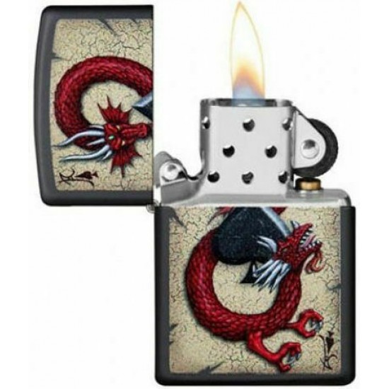 Zippo Αναπτήρας Λαδιού Αντιανεμικός Πολύχρωμος Ace of Spades